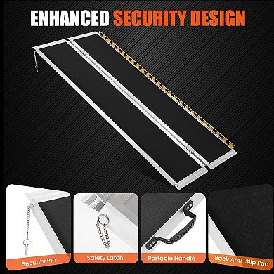 ANIXOL Portable Folding Wheelchair Ramp