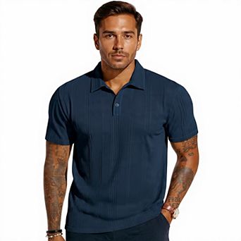 Men's Knit Polo Shirt for Golf