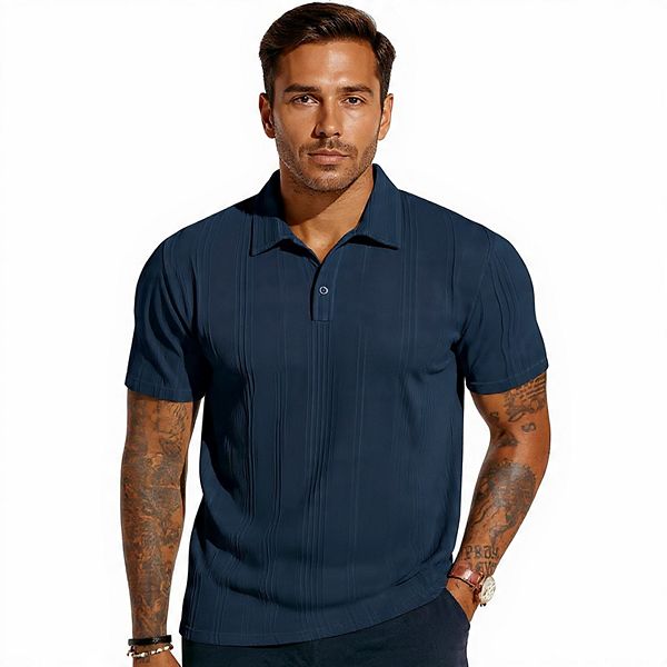 Men's Knit Polo Shirt for Golf