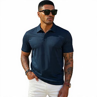 Men's Knit Polo Shirt for Golf