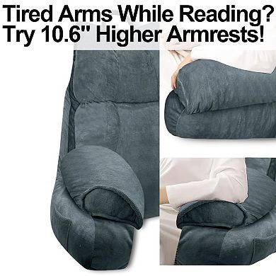 Reading Pillow High Armrests Shredded Memory Foam Bed Floor Lounge