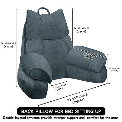 Reading Pillow High Armrests Shredded Memory Foam Bed Floor Lounge