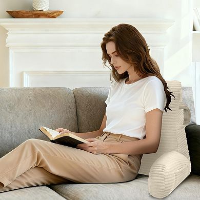 Reading Pillow Shredded Memory Foam Arms Pockets