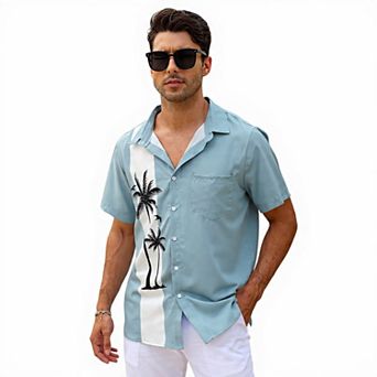 Men’s Short Sleeve Vintage Bowling Shirt