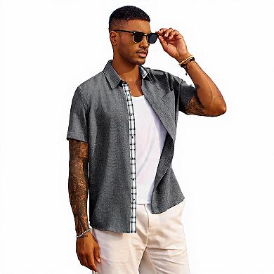 Short Sleeve Wedding Shirt for Men