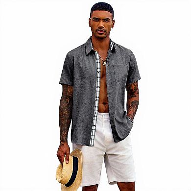 Short Sleeve Wedding Shirt for Men