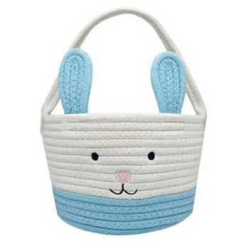 Easter Bunny Basket Handle Gift Egg Hunt Tote