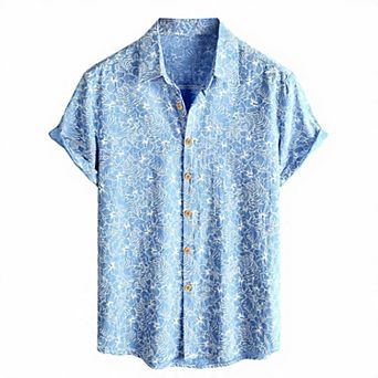 Men's Cotton Floral Beach Shirt