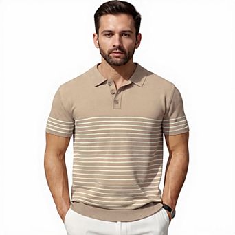 Men's Button Down Knit Golf Shirt