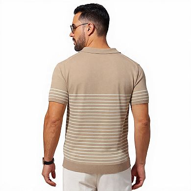 Men's Button Down Knit Golf Shirt