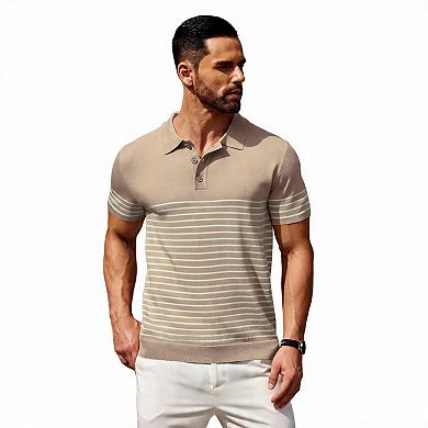 Men's Button Down Knit Golf Shirt