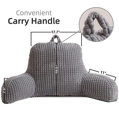 Reading Pillow Wedge Backrest Arms Support Lounger Bed Couch