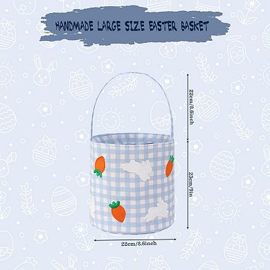 Easter Bunny Basket Rabbit Ears Egg Candy Gift Tote