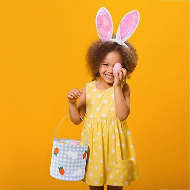 Easter Bunny Basket Rabbit Ears Egg Candy Gift Tote