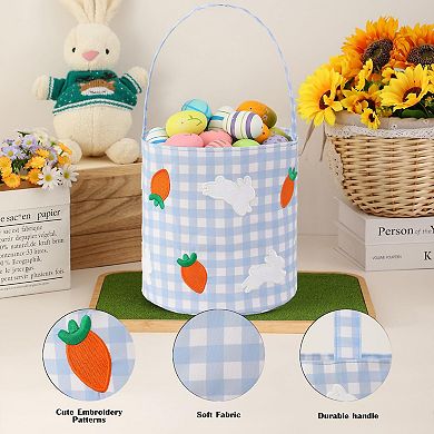 Easter Bunny Basket Rabbit Ears Egg Candy Gift Tote