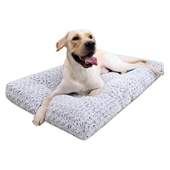 Washable Plush Dog Crate Bed