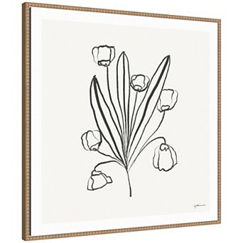 Floral Bouquet by Gabrielly Guedes Framed Canvas Wall Art Print
