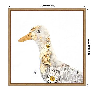 Duck No. 1 by Madeline Jeppesen Framed Canvas Wall Art Print