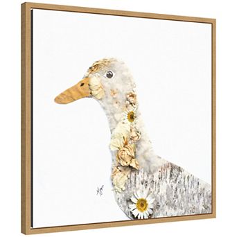 Duck No. 1 by Madeline Jeppesen Framed Canvas Wall Art Print