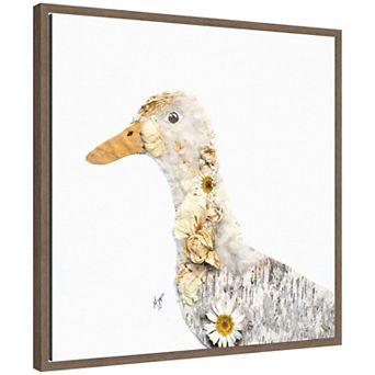 Duck No. 1 by Madeline Jeppesen Framed Canvas Wall Art Print