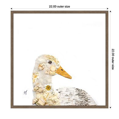Duck No. 2 by Madeline Jeppesen Framed Canvas Wall Art Print