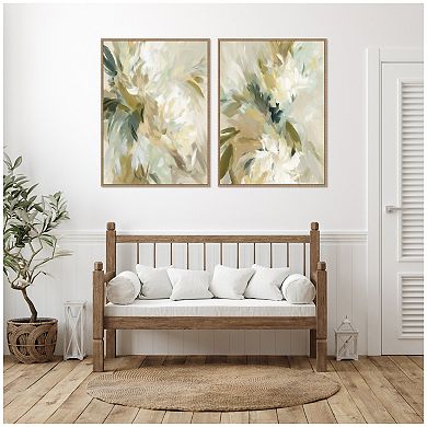 Garden No. 1 & No. 2 2 Piece Framed Canvas Wall Art Set by Amy Lighthall