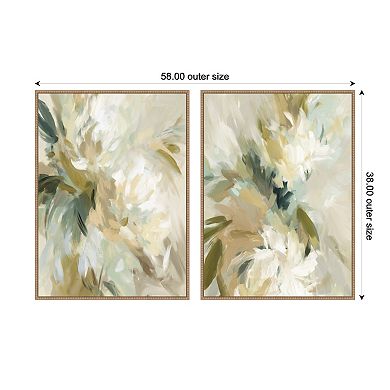 Garden No. 1 & No. 2 2 Piece Framed Canvas Wall Art Set by Amy Lighthall