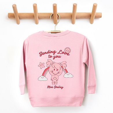 Mini Smiley Sending Love To You - Toddler Graphic Sweatshirt