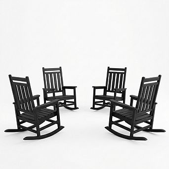 Poly Lumber Rocking Chair Outdoor Set of 4