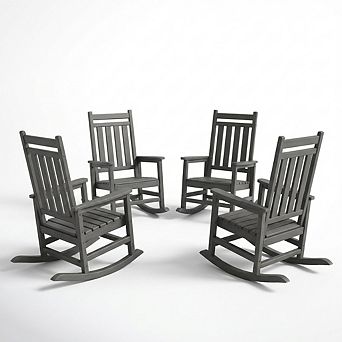 Poly Lumber Rocking Chair Outdoor Set of 4