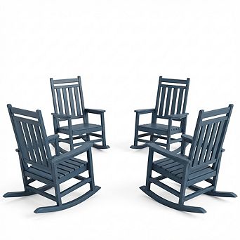 Poly Lumber Rocking Chair Outdoor Set of 4