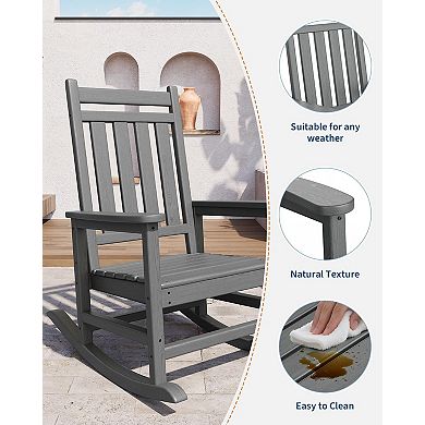 Poly Lumber Rocking Chair Outdoor Set of 6