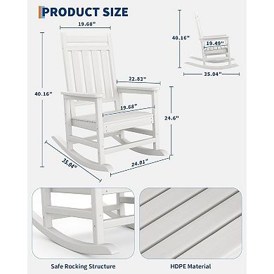 Rocking Chair Outdoor Set of 2