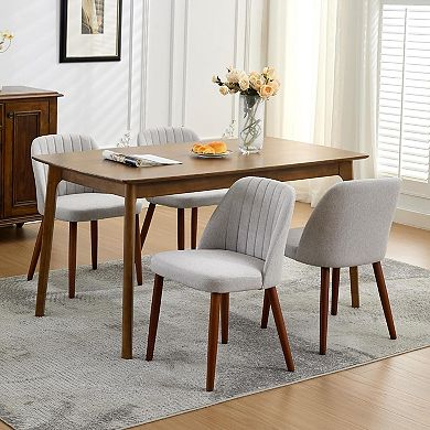 Modern Wooden Dining Chairs Set of 4