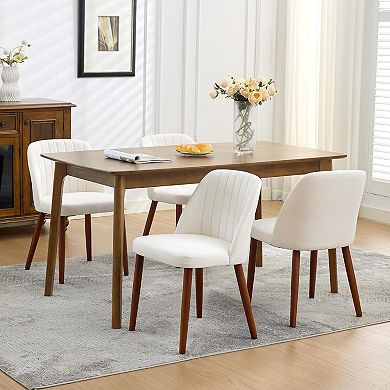 Modern Wooden Dining Chairs Set of 4