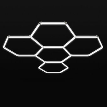 Hexagon Garage Lights LED, 25 Packs Daylight White Ceiling Shop for Garage Basement Gym