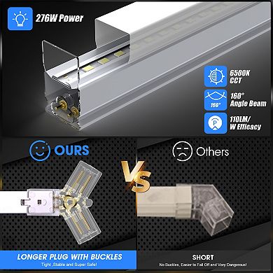 Hexagon Garage Lights, 11 Grids Easy Install Honeycomb Lights Ceiling for Garage, Gym