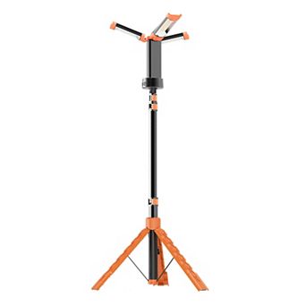 Dimgogo Camping Light with Stand, Rechargeable Cordless Work Light with 79" Detachable Tripod