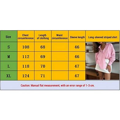 Womens Striped Button Down Shirt Casual Collared Long Sleeve Blouse Top