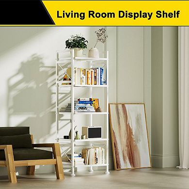 5-Tier Pantry Metal Rack X-Frame Wire Shelf Kitchen Bathroom Laundry