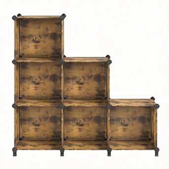 6 Pack Cube Modular Stackable Storage Shelves DIY Organizer