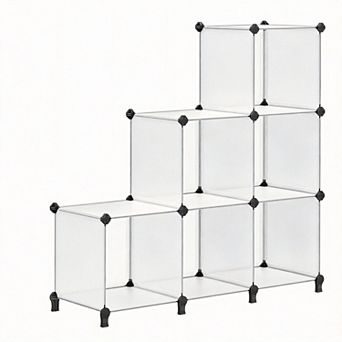 6 Pack Cube Modular Stackable Storage Shelves DIY Organizer