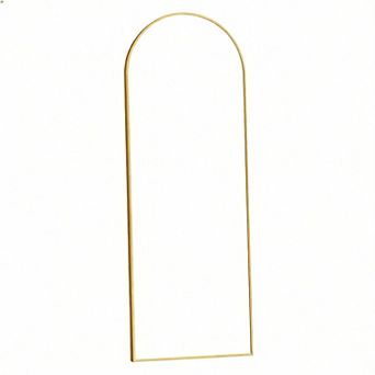 Arched Full Length Mirror Aluminum Frame Standing Wall Leaning 56"L x 15"W