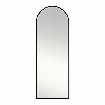 Arched Full Length Mirror Aluminum Frame Standing Wall Leaning 56"L x 15"W
