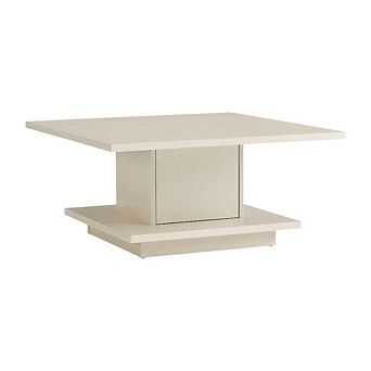 White Wood Coffee Table with MDF and Honeycomb Composite Board Construction