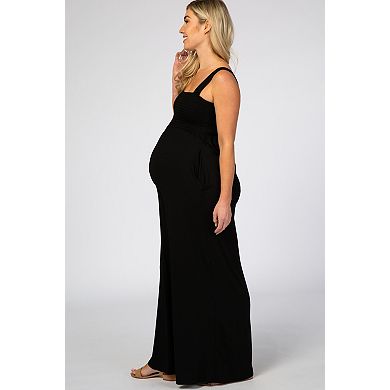 Maternity Sleeveless Wide Leg Jumpsuit