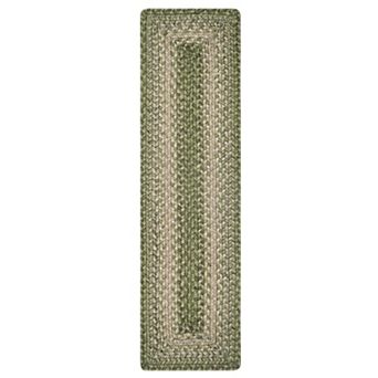 Premium Jute Braided Indoor Stair Treads, Oval/Rectangular, 8" x 28" (Set of 13)