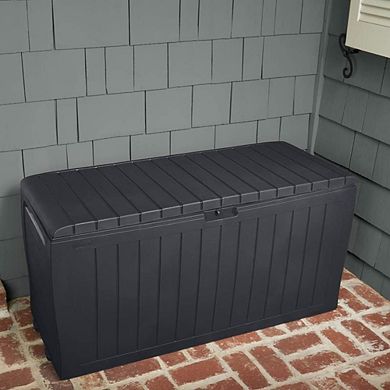 Curved 71-Gallon Patio Storage Box
