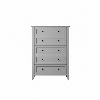 5 Drawer Dresser for Bedroom, Tall Dresser with Deep Drawers & Metal Knobs, for Entryway, Hallway