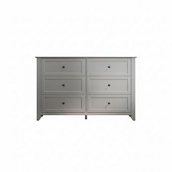 6 Chest of Drawer Dresser, Modern and Stylish Dresser, Nickel Round Handle,for Bedroom, Living Room